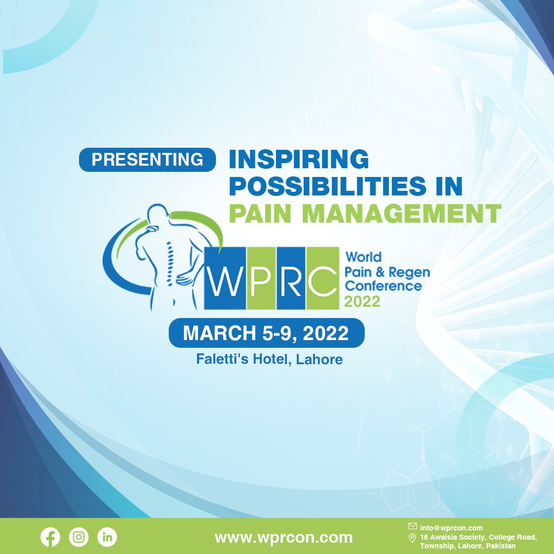 World Pain & Regen Conference March 59, 2022 World Institute of Pain